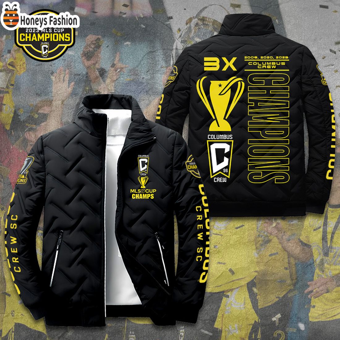 NEW Columbus Crew MLS Cup Champs 2D Paddle Jacket