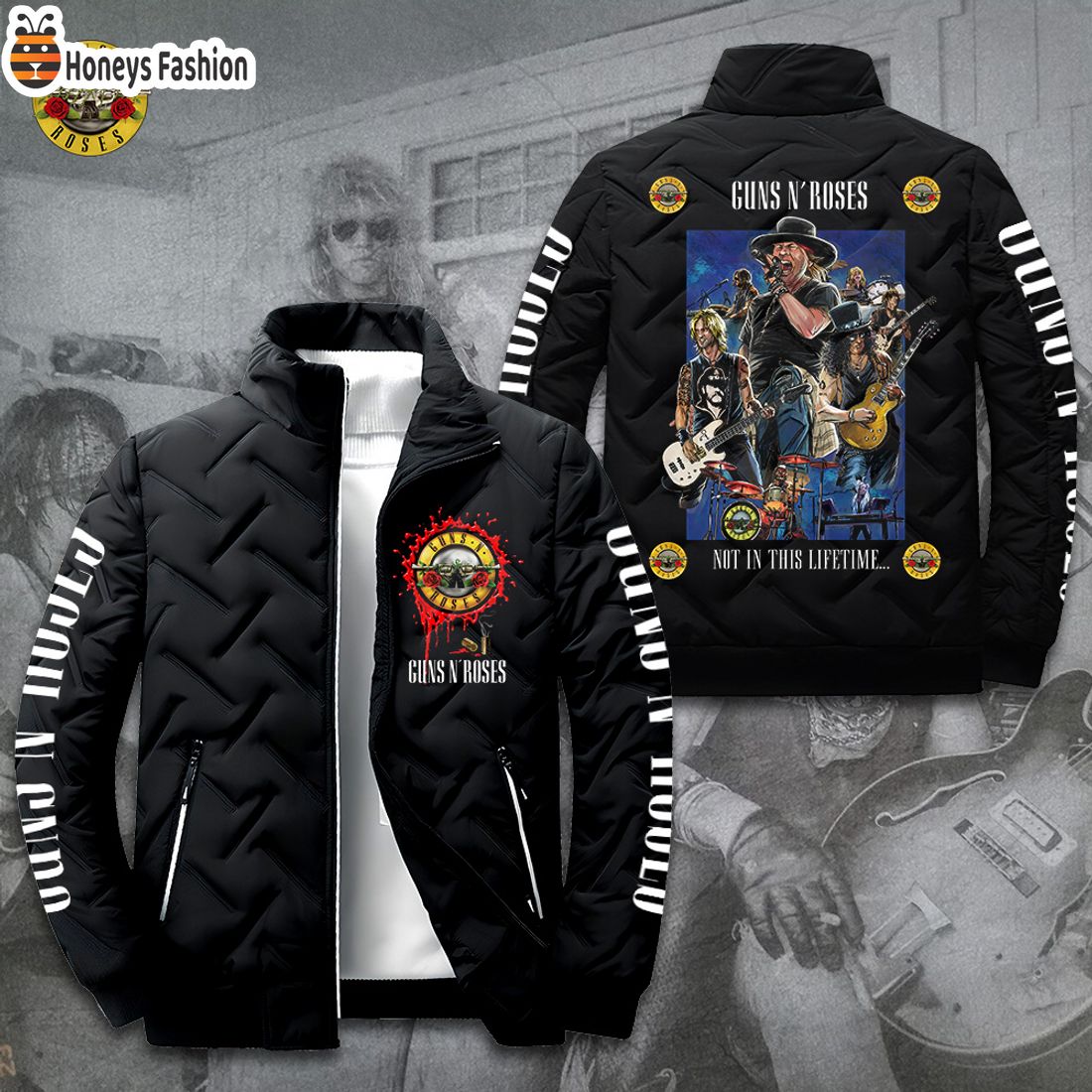 NEW Guns N’ Roses Not In This Lifetime 2D Paddle Jacket