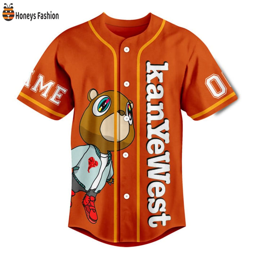 NEW Kanye West The College Dropout Custom Name Number Baseball Jersey