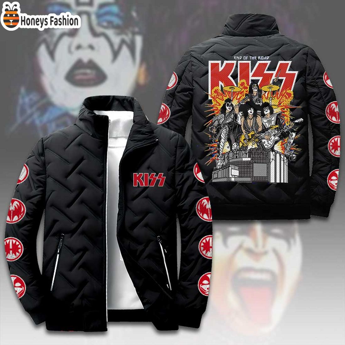 NEW Kiss Band End Of The Road 2D Paddle Jacket Ver 2
