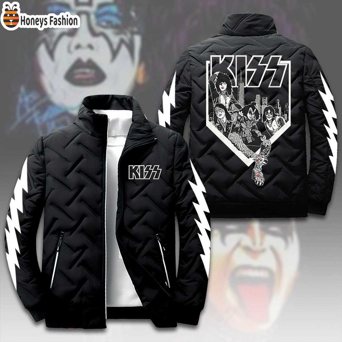NEW Kiss Band Rock And Roll Over 2D Paddle Jacket