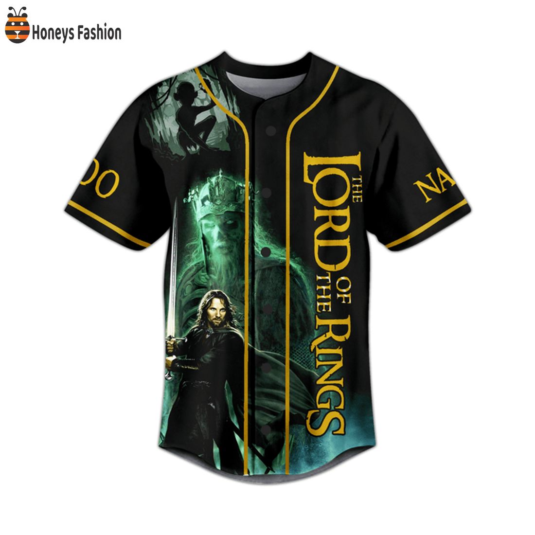 NEW LOTR Not All Those Wander Are Lost Custom Name Number Baseball Jersey