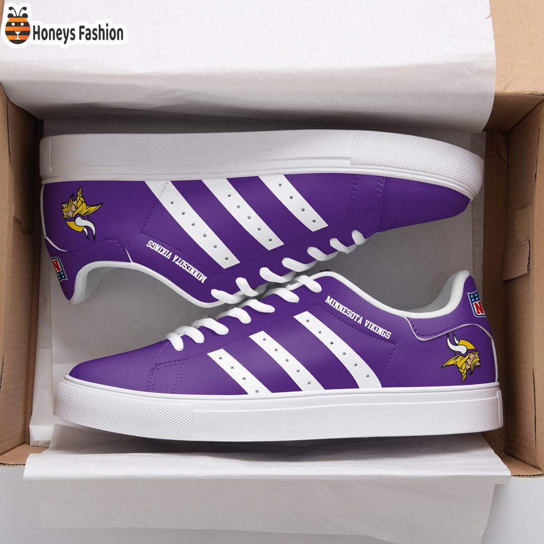 NEW  Minnesota Vikings Adidas Stan Smith Trainers