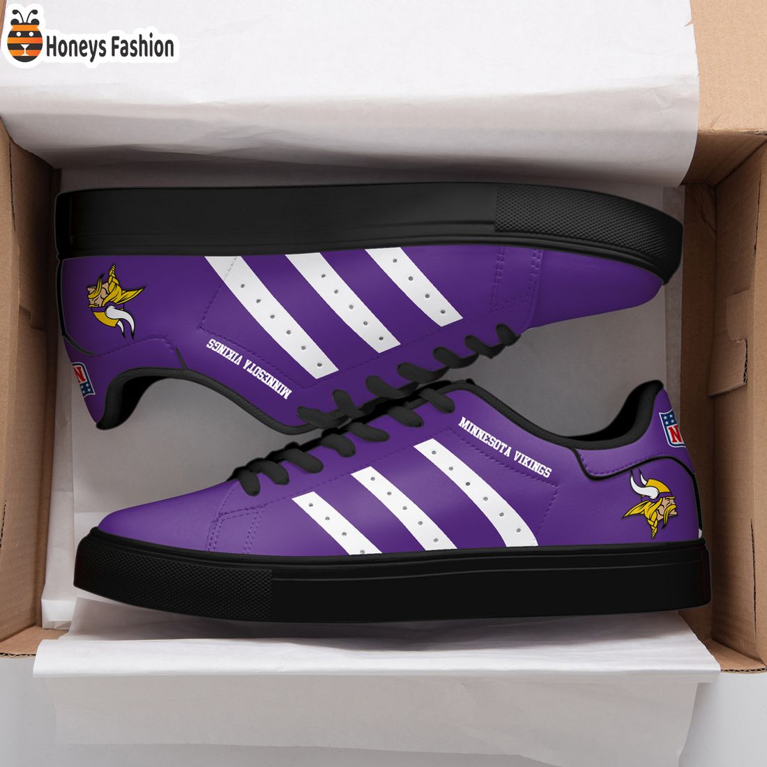 NEW  Minnesota Vikings Adidas Stan Smith Trainers