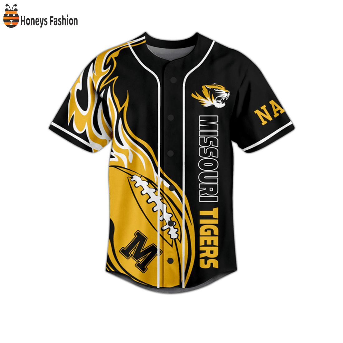 NEW Missouri Tigers Mizzou Rah Custom Name Baseball Jersey