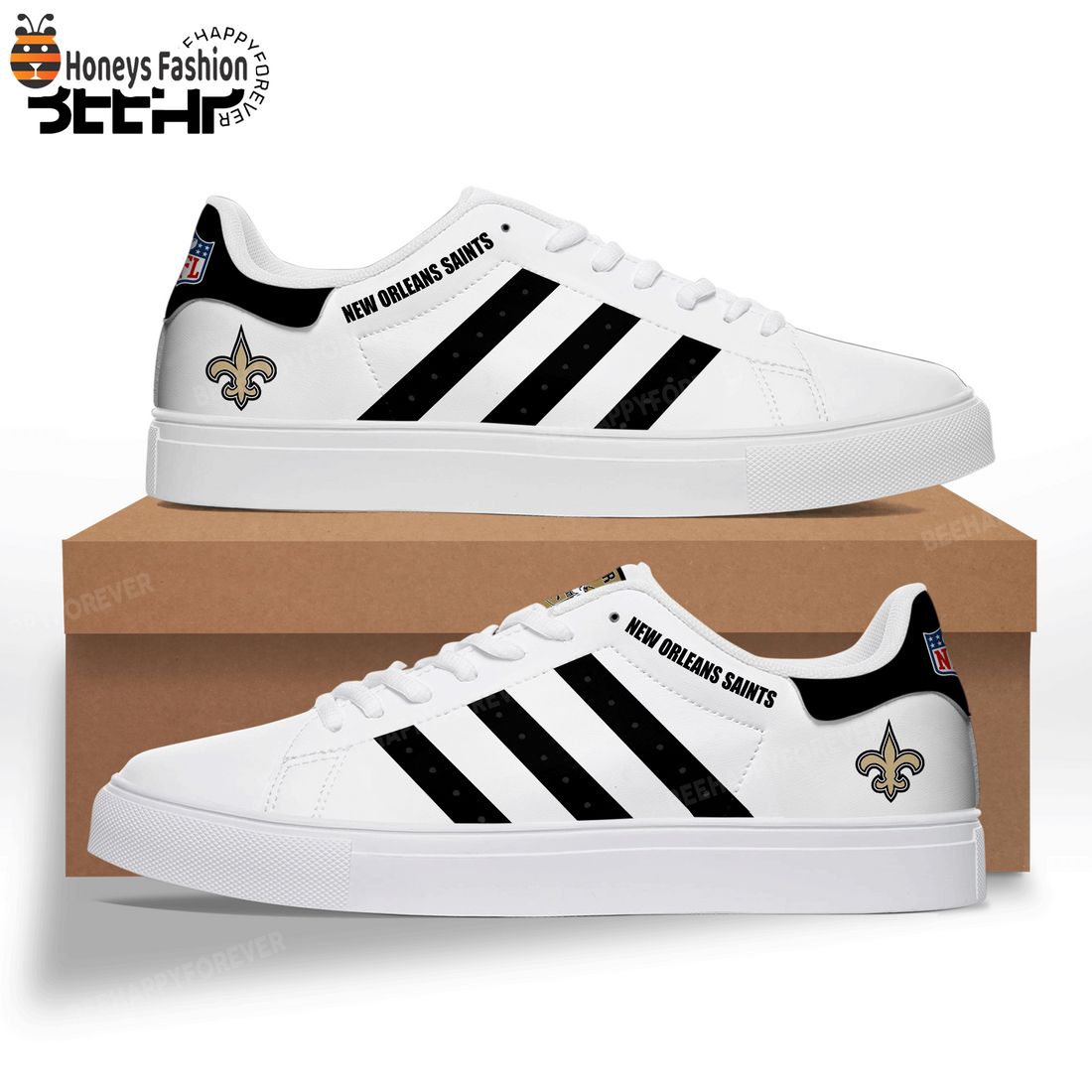 NEW  New Orleans Saints Adidas Stan Smith Trainers