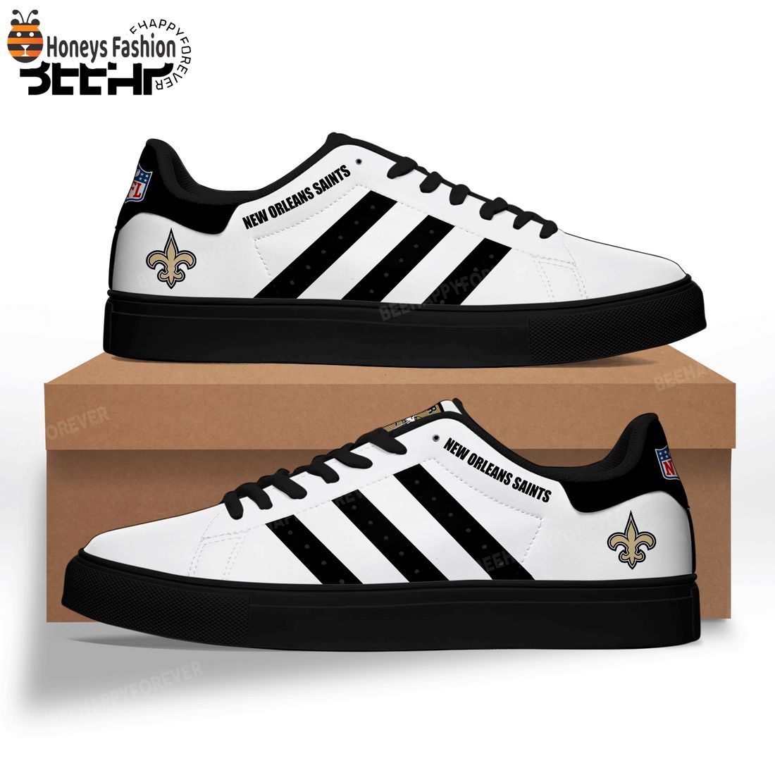 NEW  New Orleans Saints Adidas Stan Smith Trainers