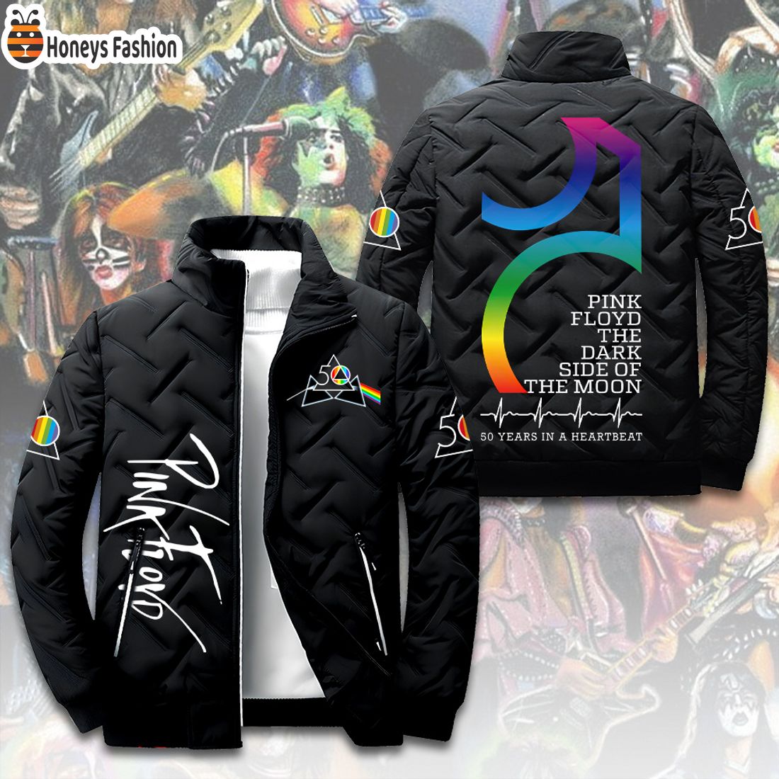 NEW Pink Floyd 50 Years In A Heartbeat 2D Paddle Jacket