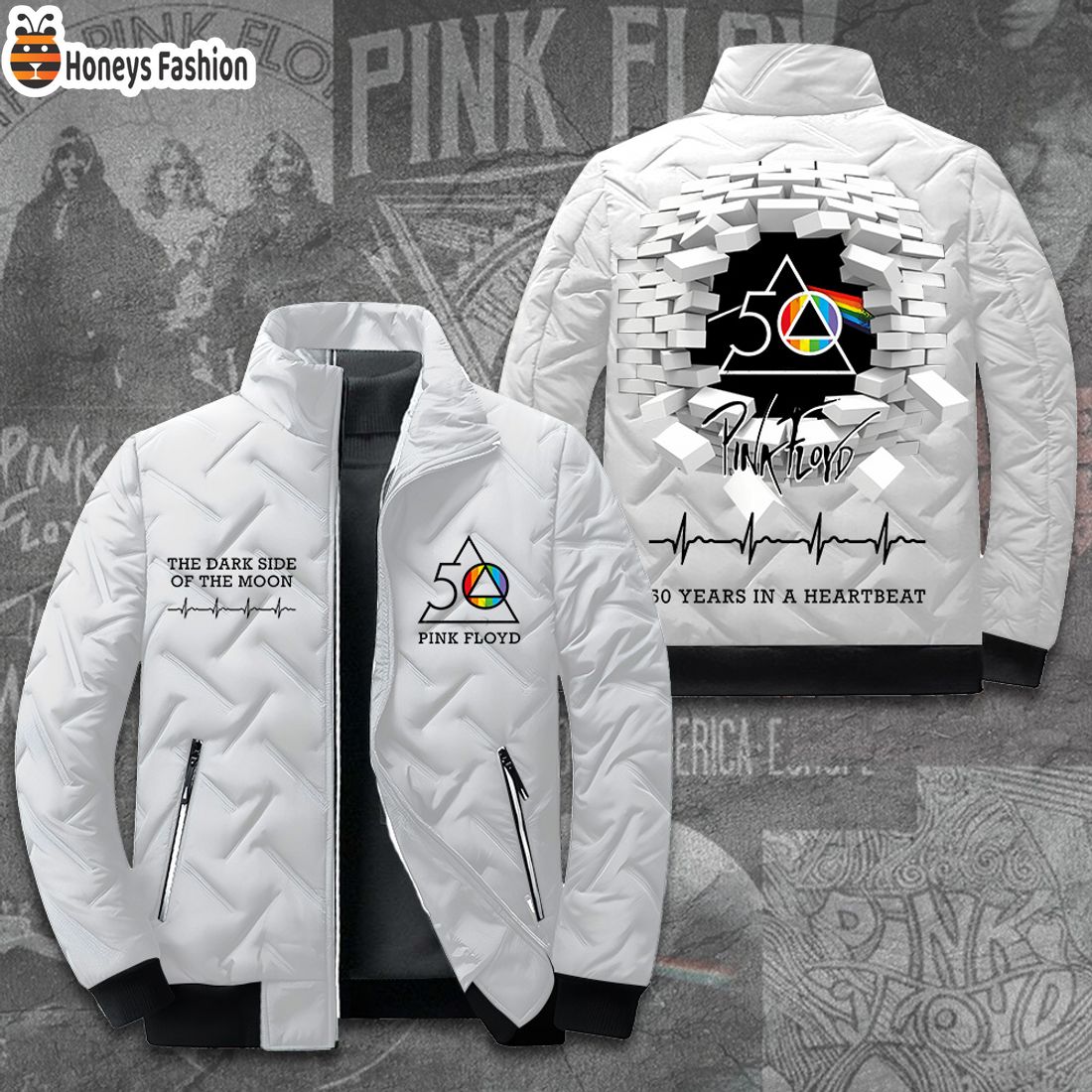 NEW Pink Floyd The Dark Side On The Moon 2D Paddle Jacket