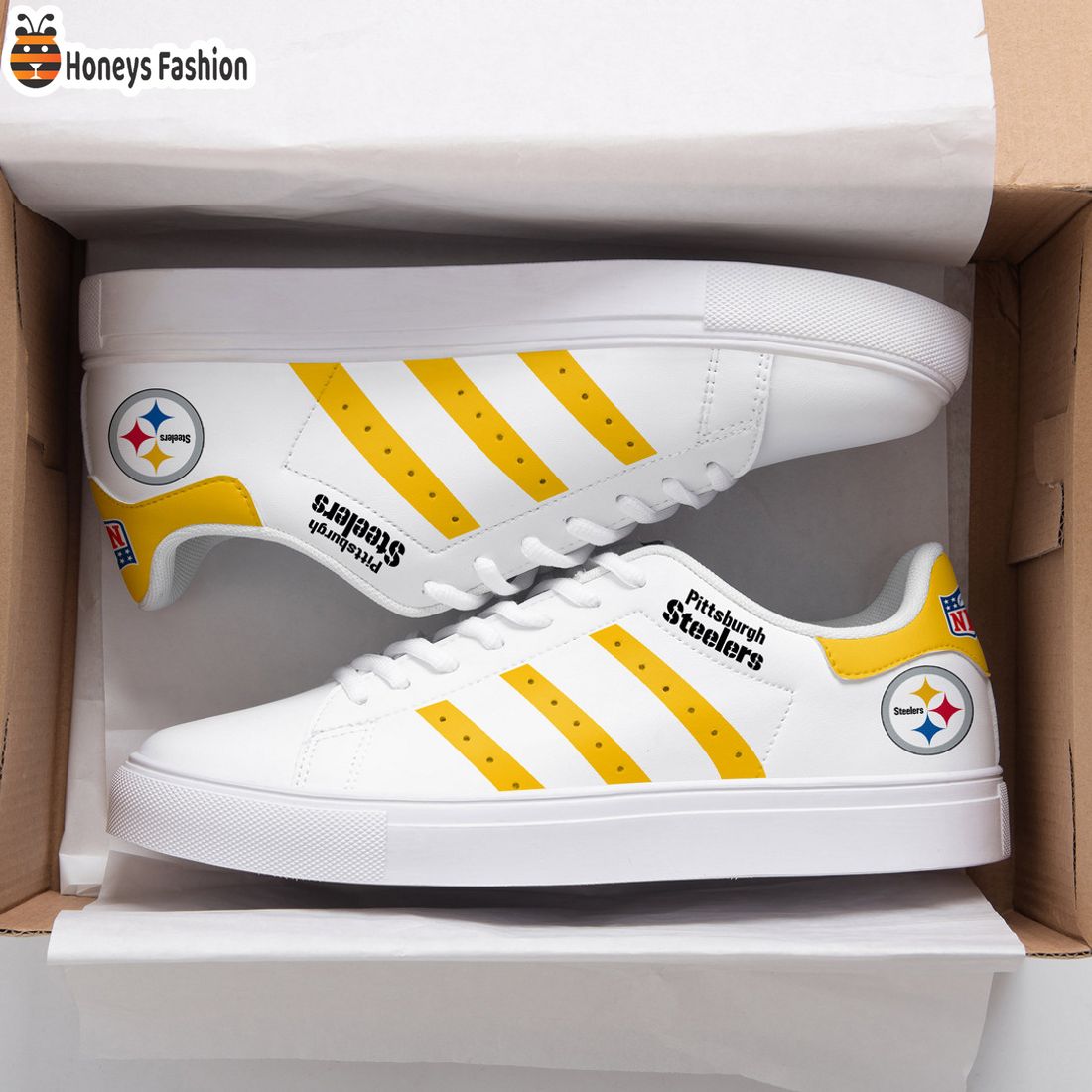 NEW  Pittsburgh Steelers Adidas Stan Smith Trainers