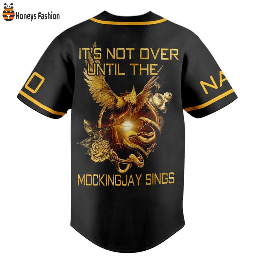 NEW The Hunger Game It’s Not Over Until The Mockingjay Sings Custom Name Number Baseball Jersey