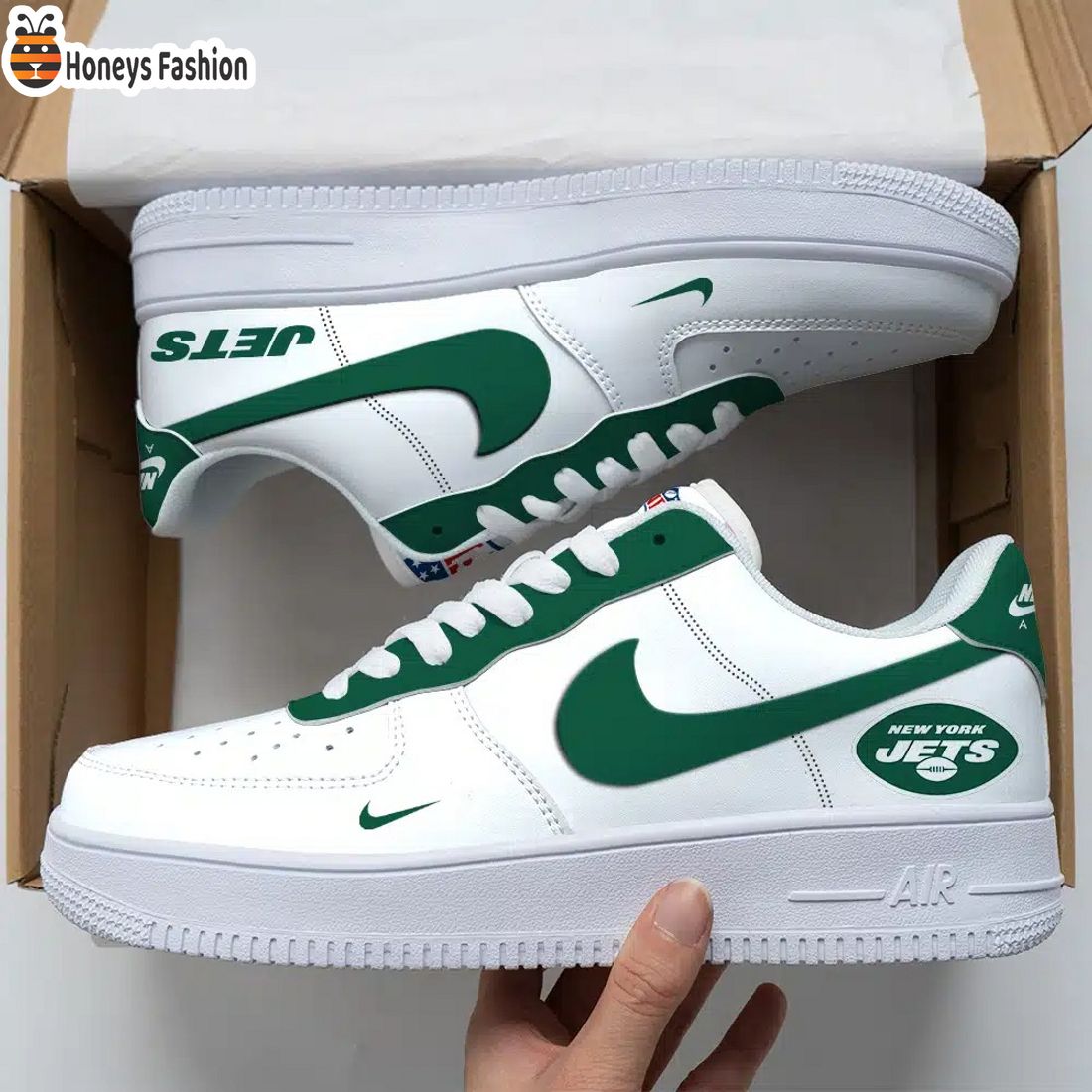 New York Jets NFL Air Force Custom Nike Air Force Sneaker