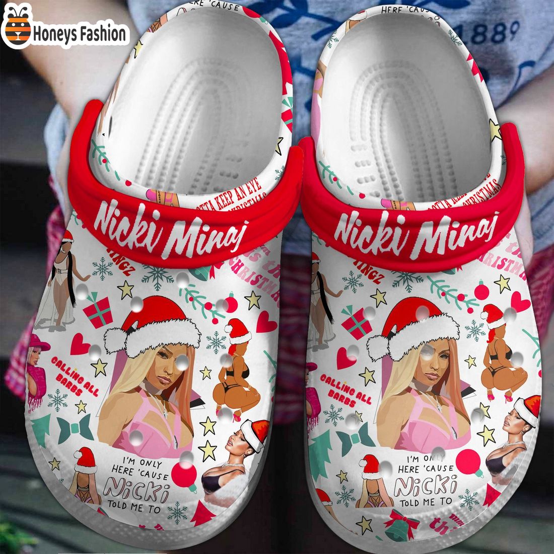 Nicki Minaj Christmas Crocs Clog Shoes