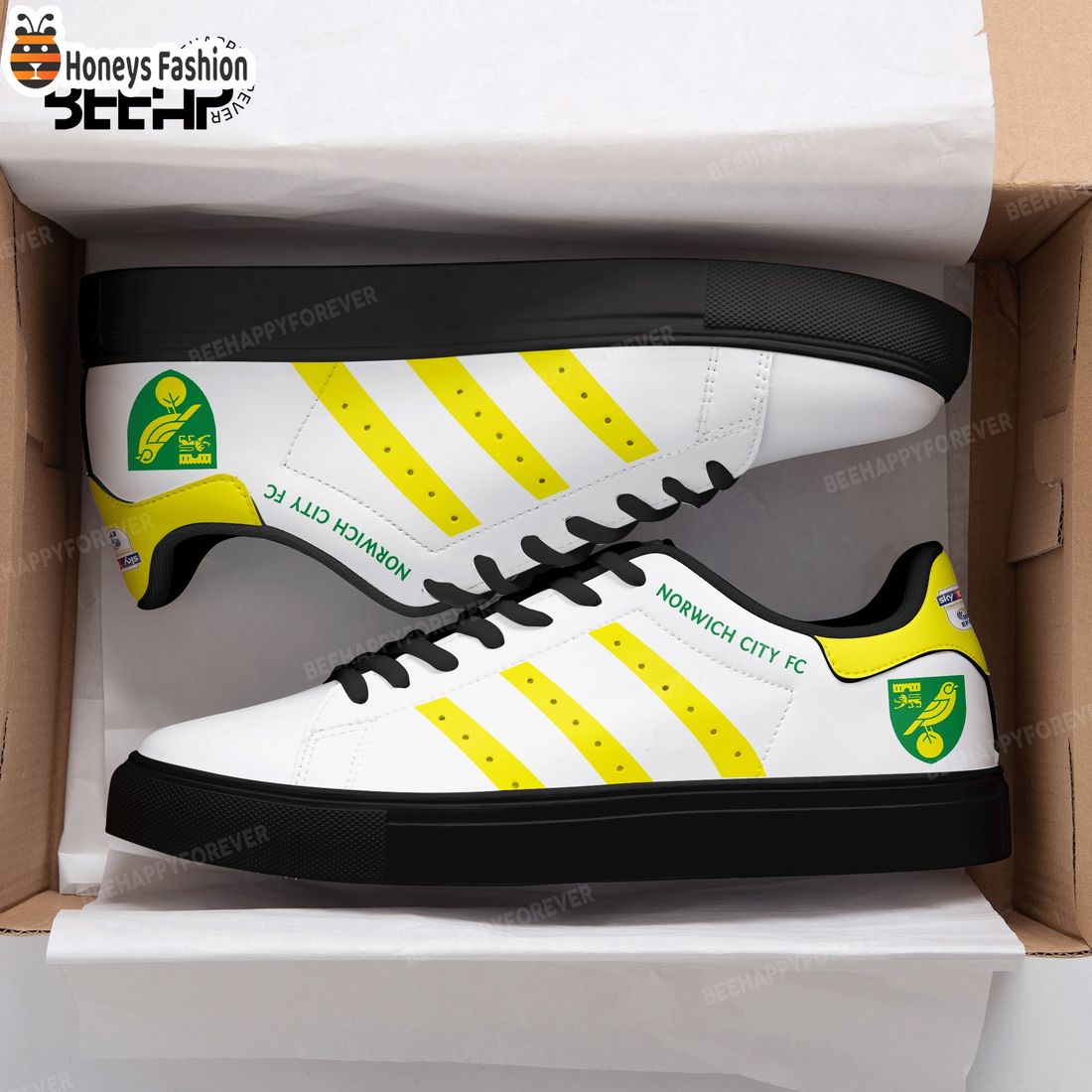 Norwich City FC EFL Adidas Stan Smith Trainers