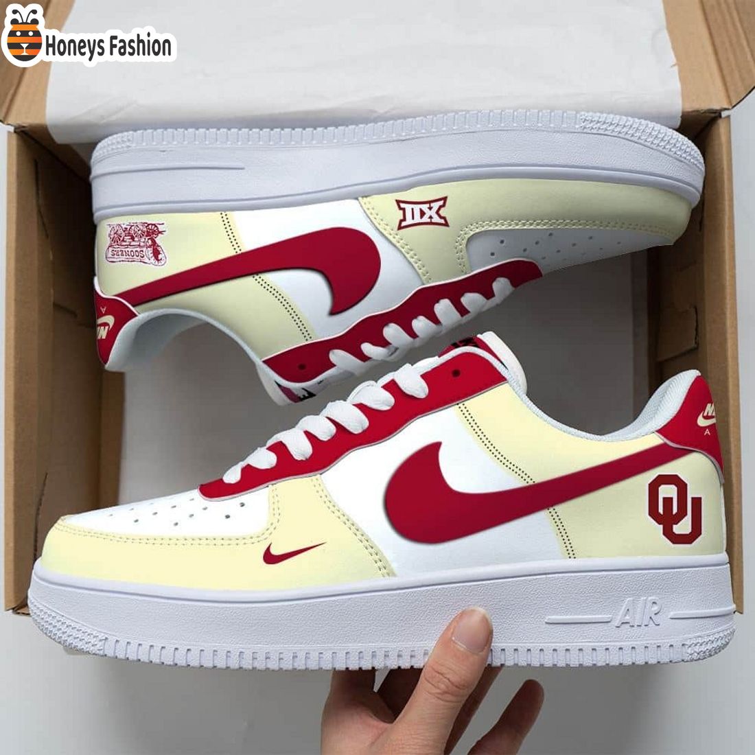 Oklahoma Sooners Air Force Custom Nike Air Force Sneaker