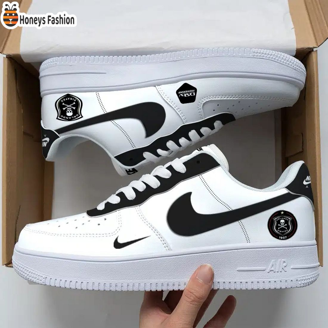 Orlando Pirates Air Force Custom Nike Air Force Sneaker