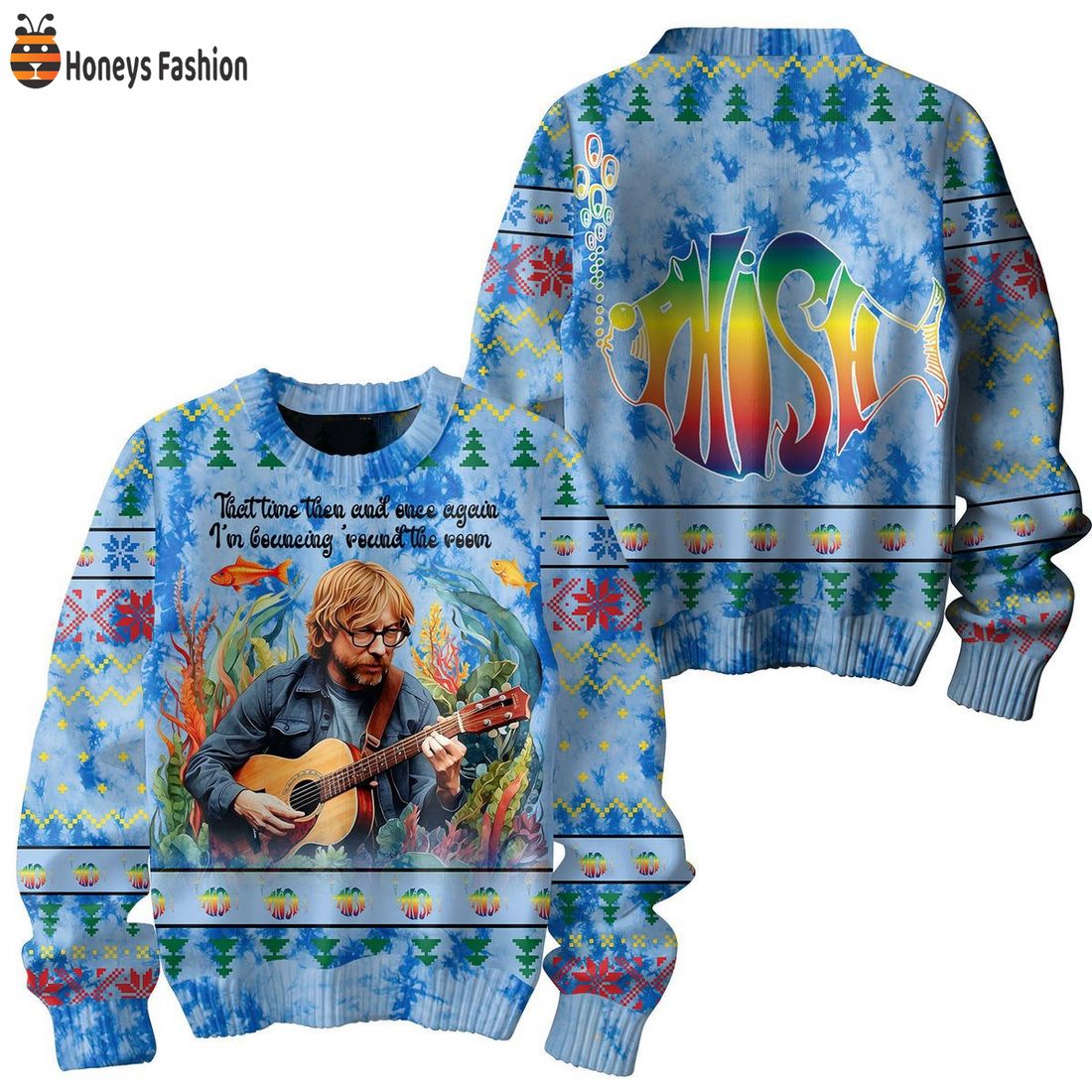 Phish Band On Lyrics Ugly Christmas Sweater