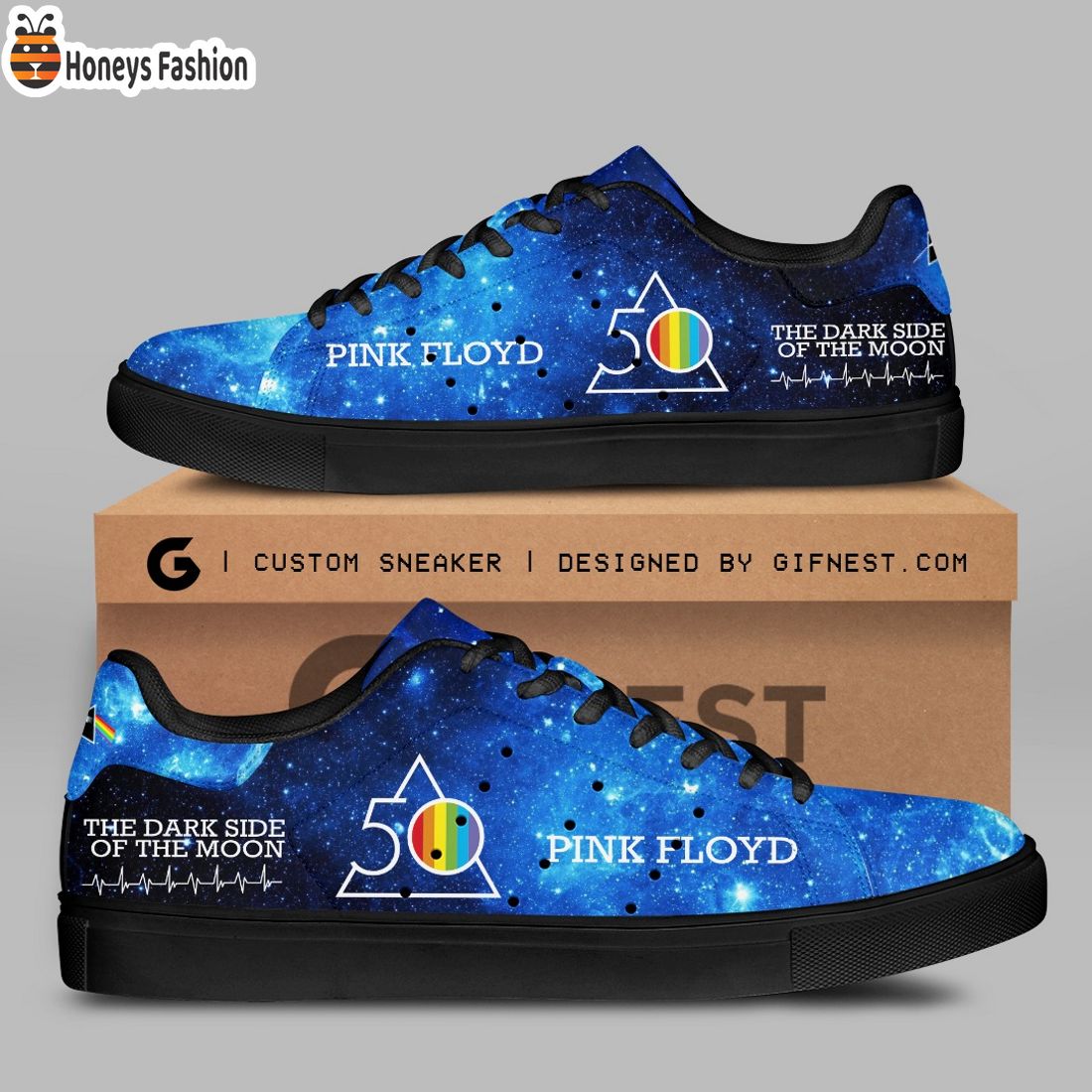 Pink Floyd The Dark Side of the Moon Stan Smith Adidas Shoes