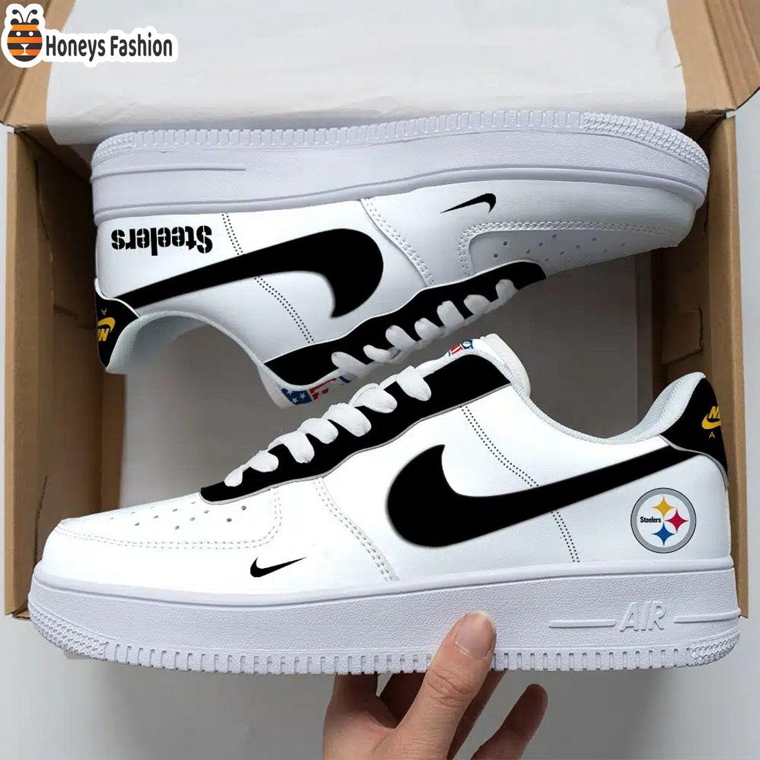 Pittsburgh Steelers NFL Air Force Custom Nike Air Force Sneaker