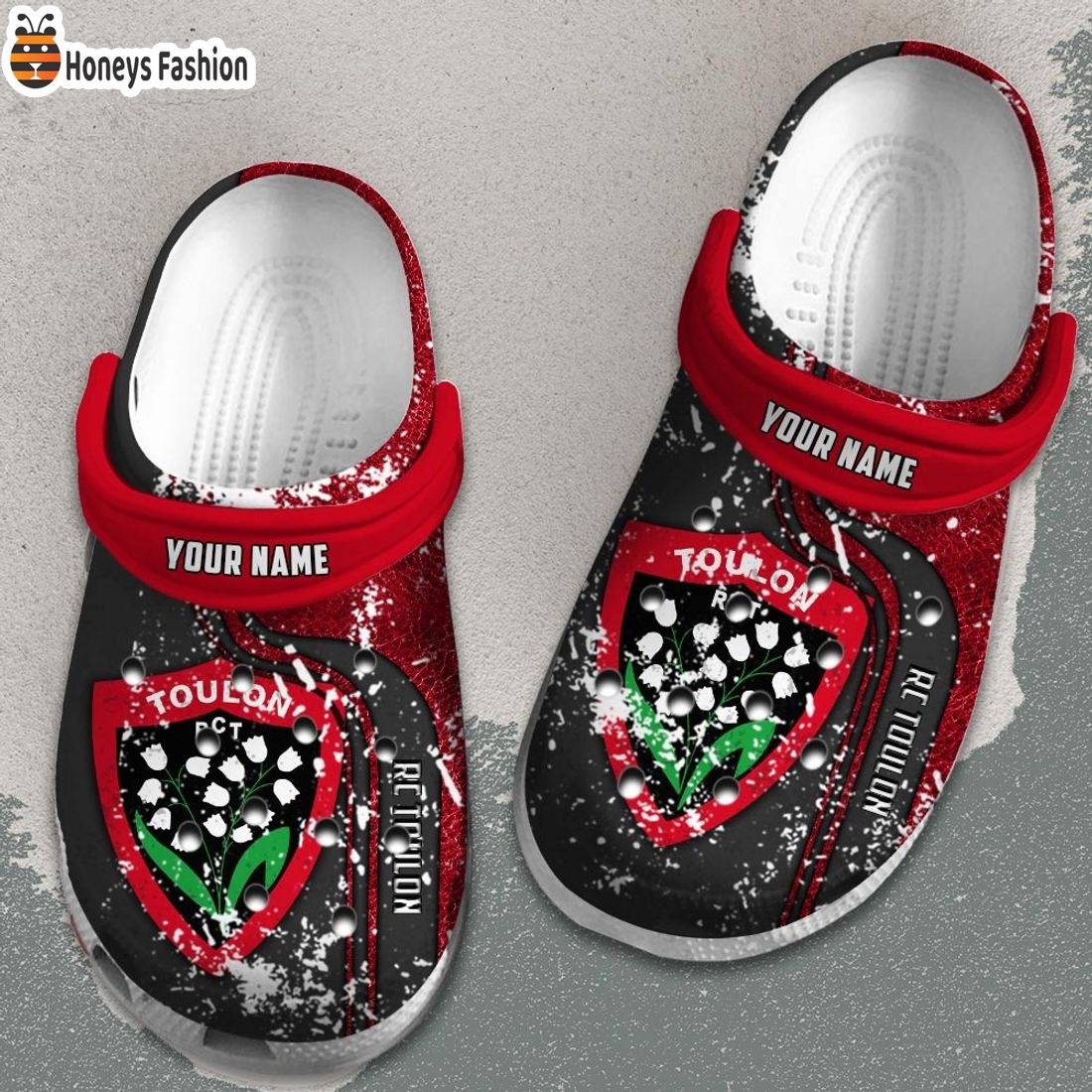 RC Toulon Custom Name Crocs Clog Shoes