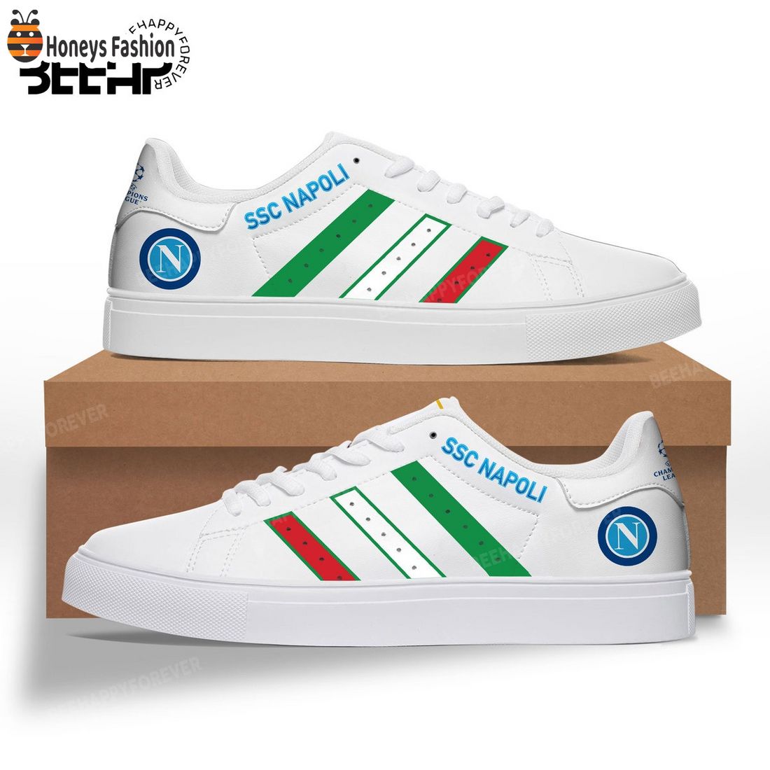 S.S.C. Napoli Serie A Adidas Stan Smith Trainers