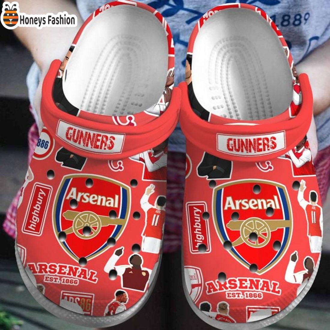 SELLER Arsenal Gunners  Crocs Clog Shoes