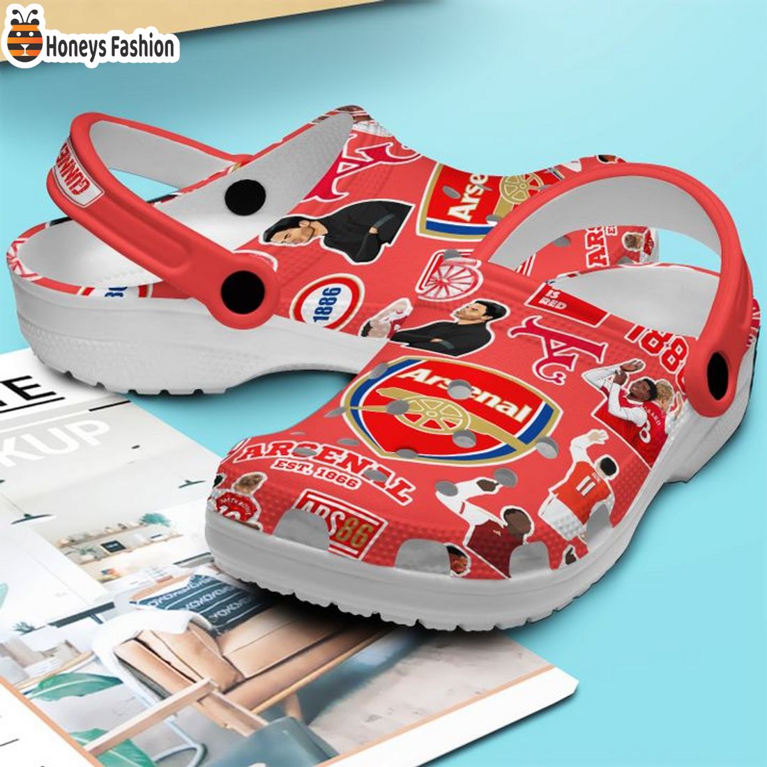 SELLER Arsenal Gunners  Crocs Clog Shoes