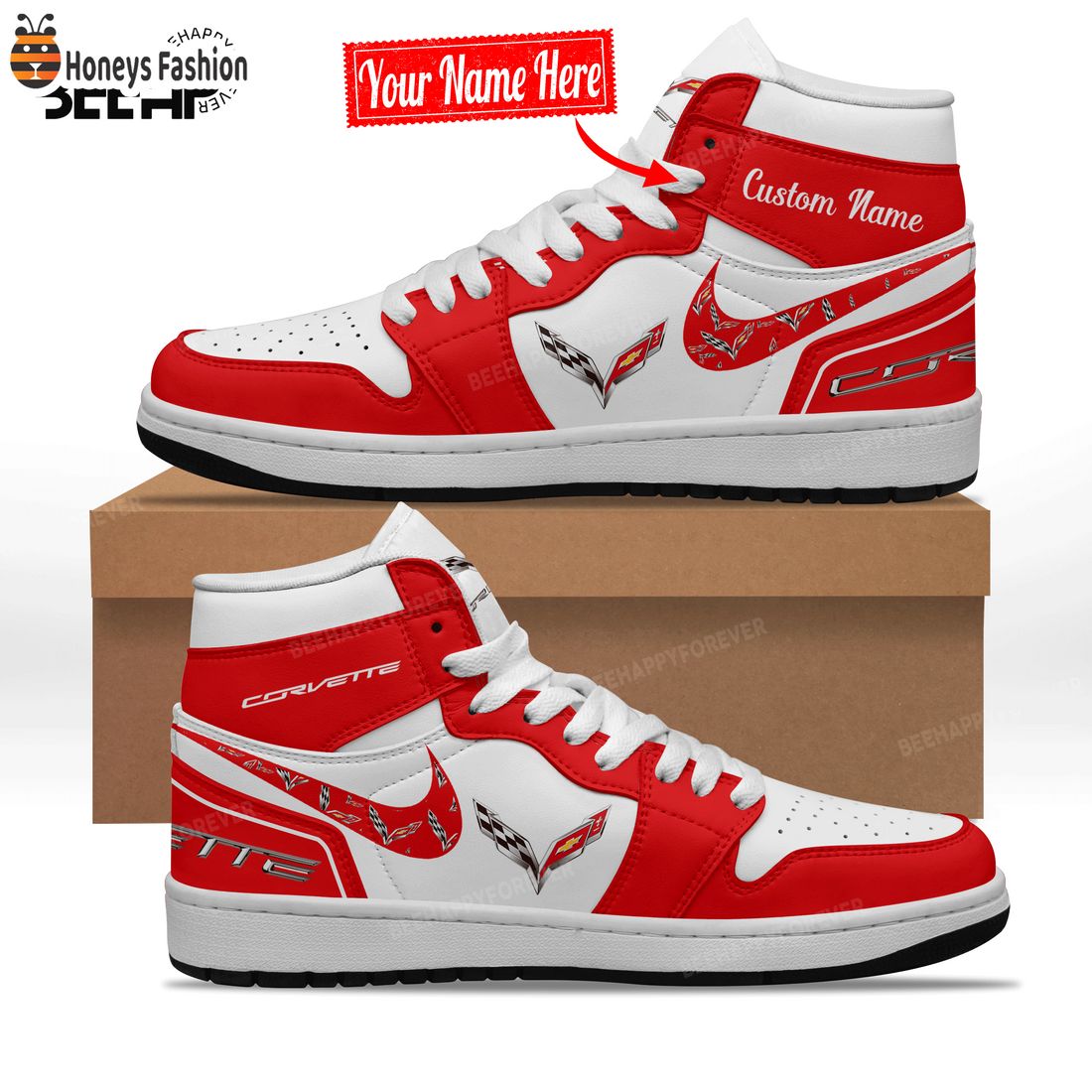 SELLER Chevrolet Corvette Custom Nike Air Jordan High Sneaker