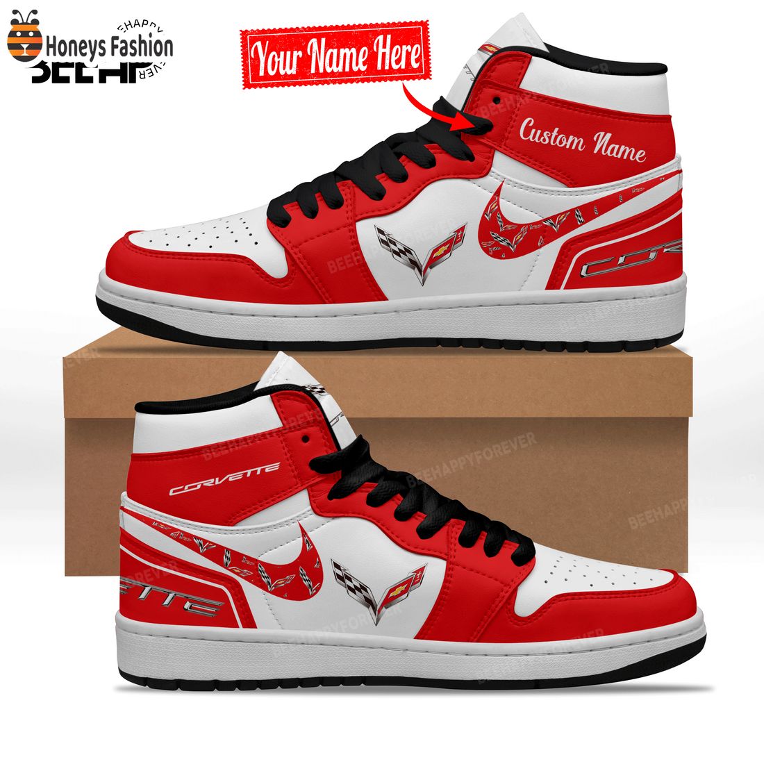 SELLER Chevrolet Corvette Custom Nike Air Jordan High Sneaker