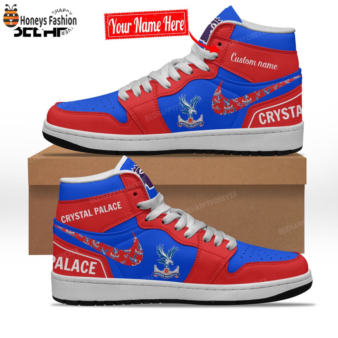 SELLER Crystal Palace Custom Nike Air Jordan High Sneaker