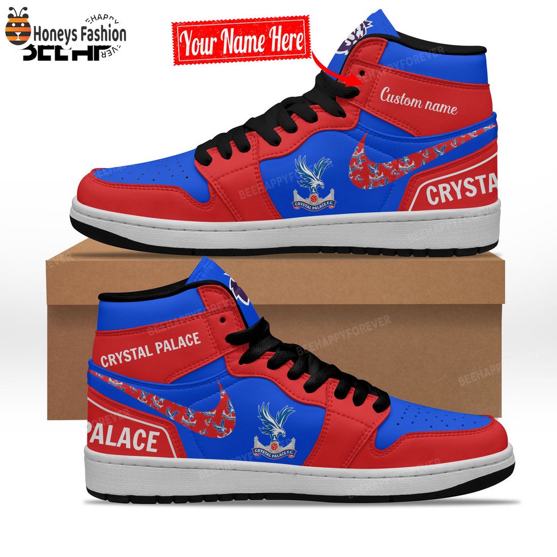 SELLER Crystal Palace Custom Nike Air Jordan High Sneaker