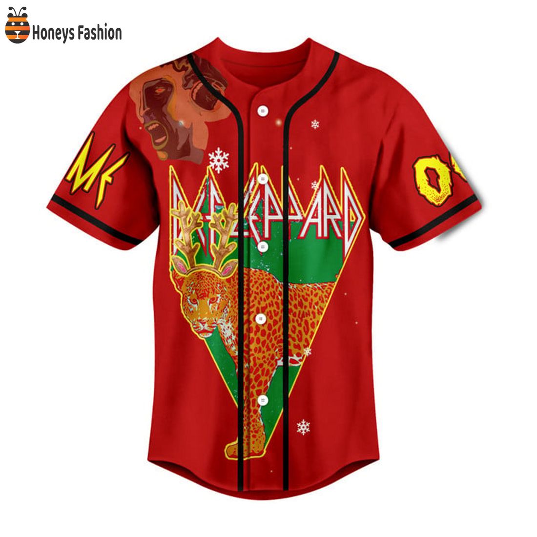 SELLER Def Leppard Pour Some Cheer On Me This Personalized Name Number Baseball Jersey