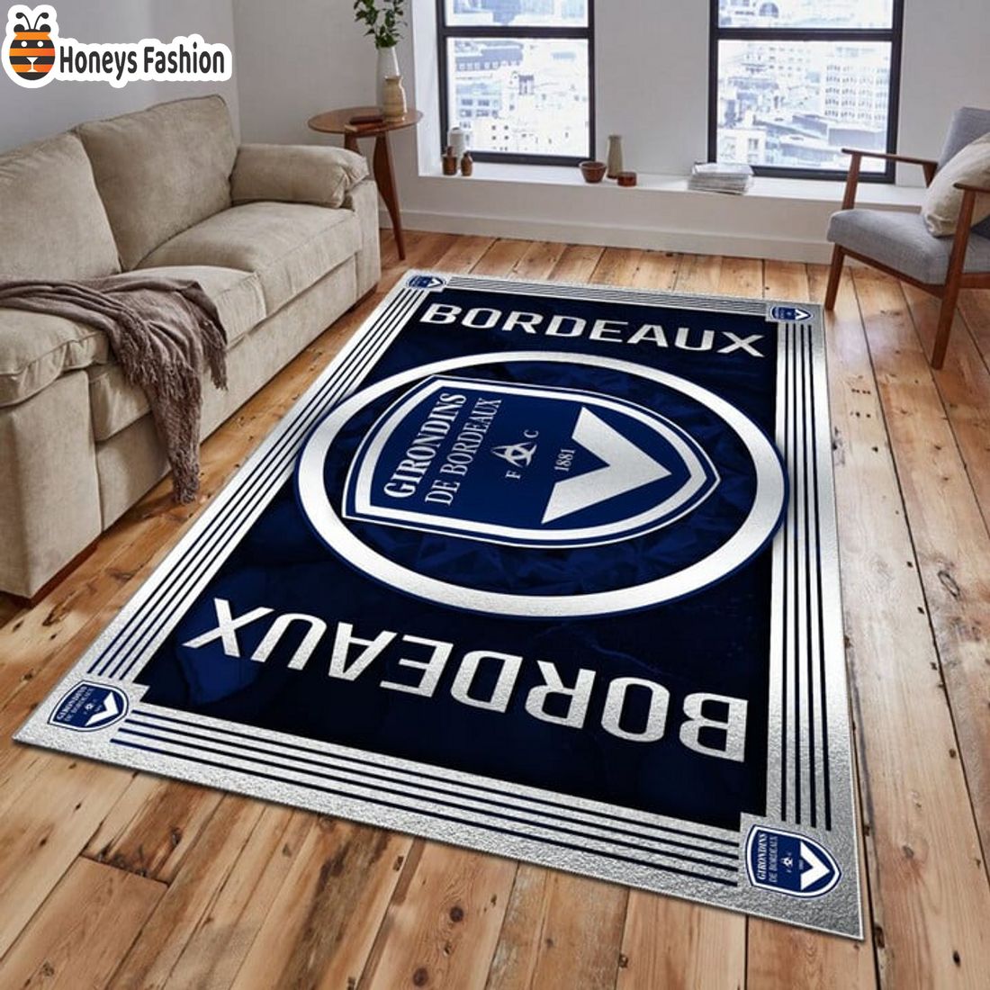 SELLER Girondins de Bordeaux Tapis