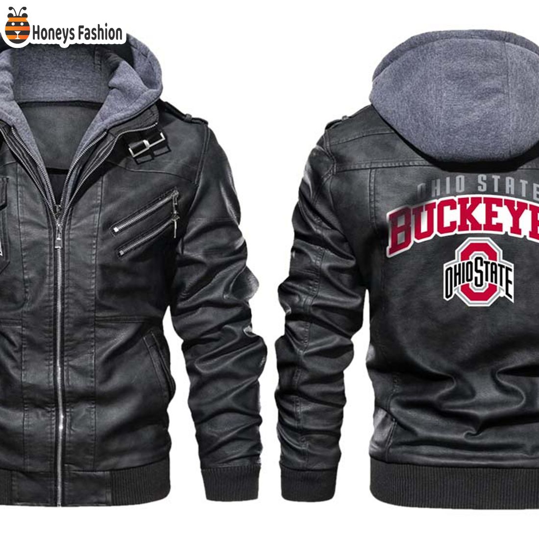 SELLER Ohio State Buckeyes NCAA Leather Jacket