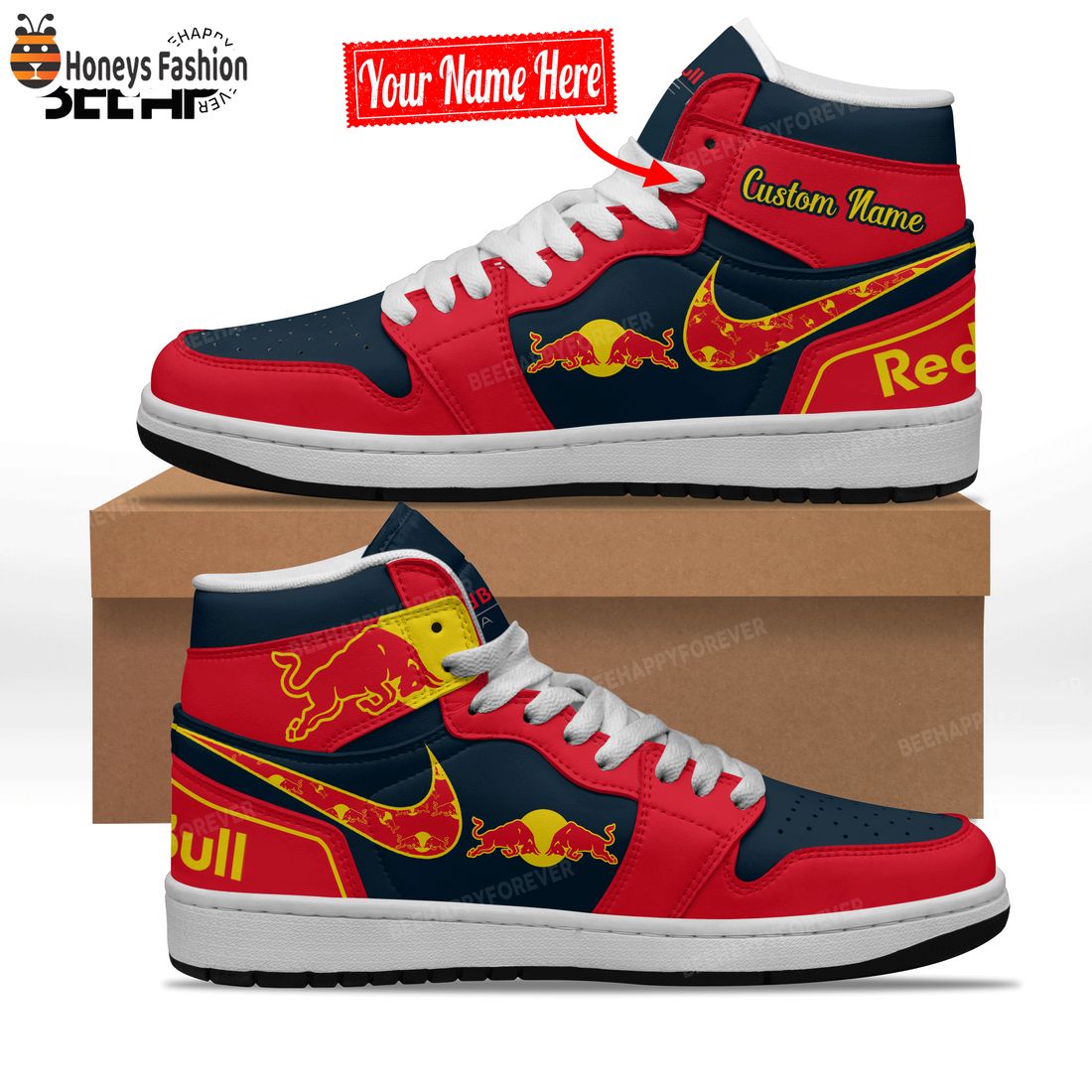 SELLER Red Bull Custom Nike Air Jordan High Sneaker