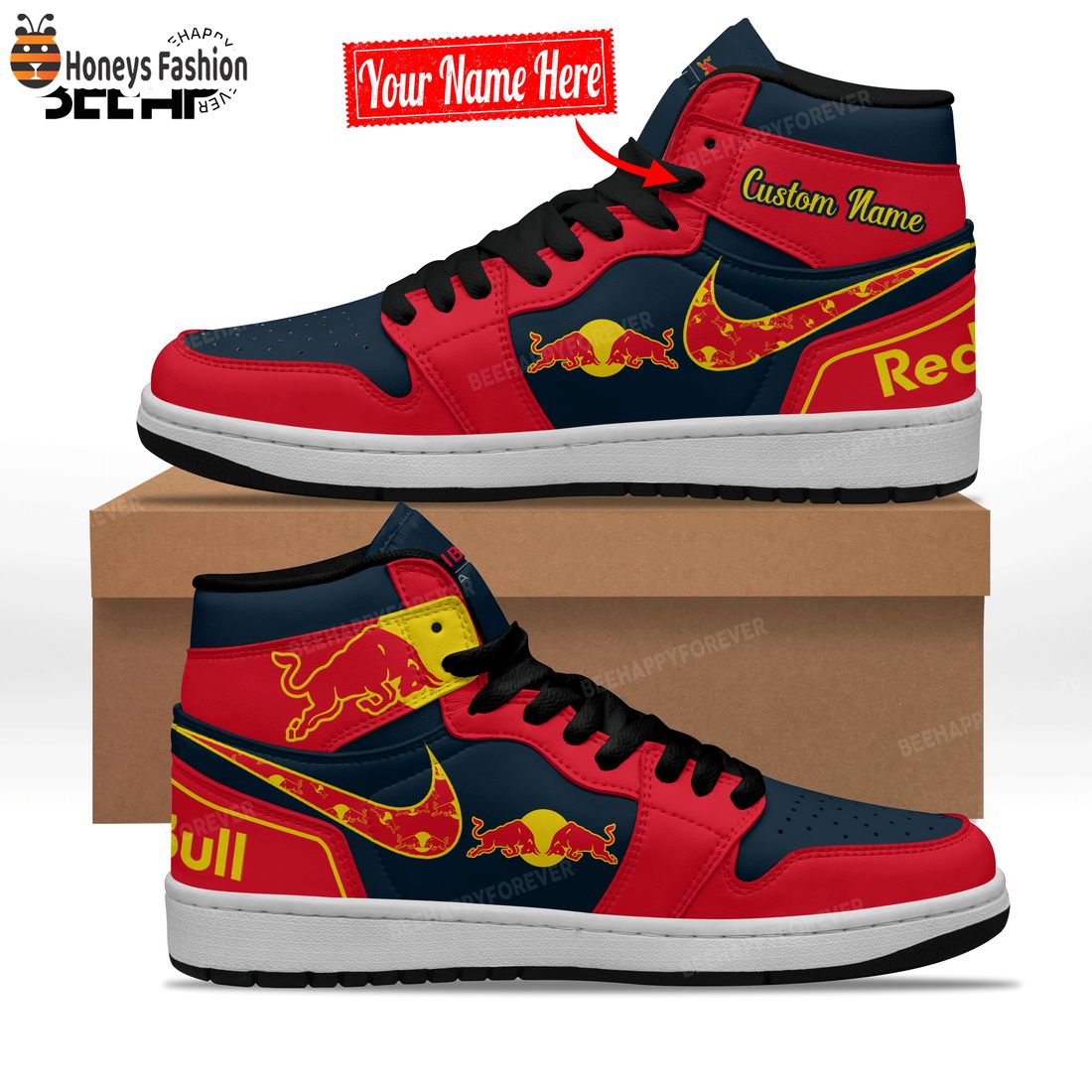 SELLER Red Bull Custom Nike Air Jordan High Sneaker