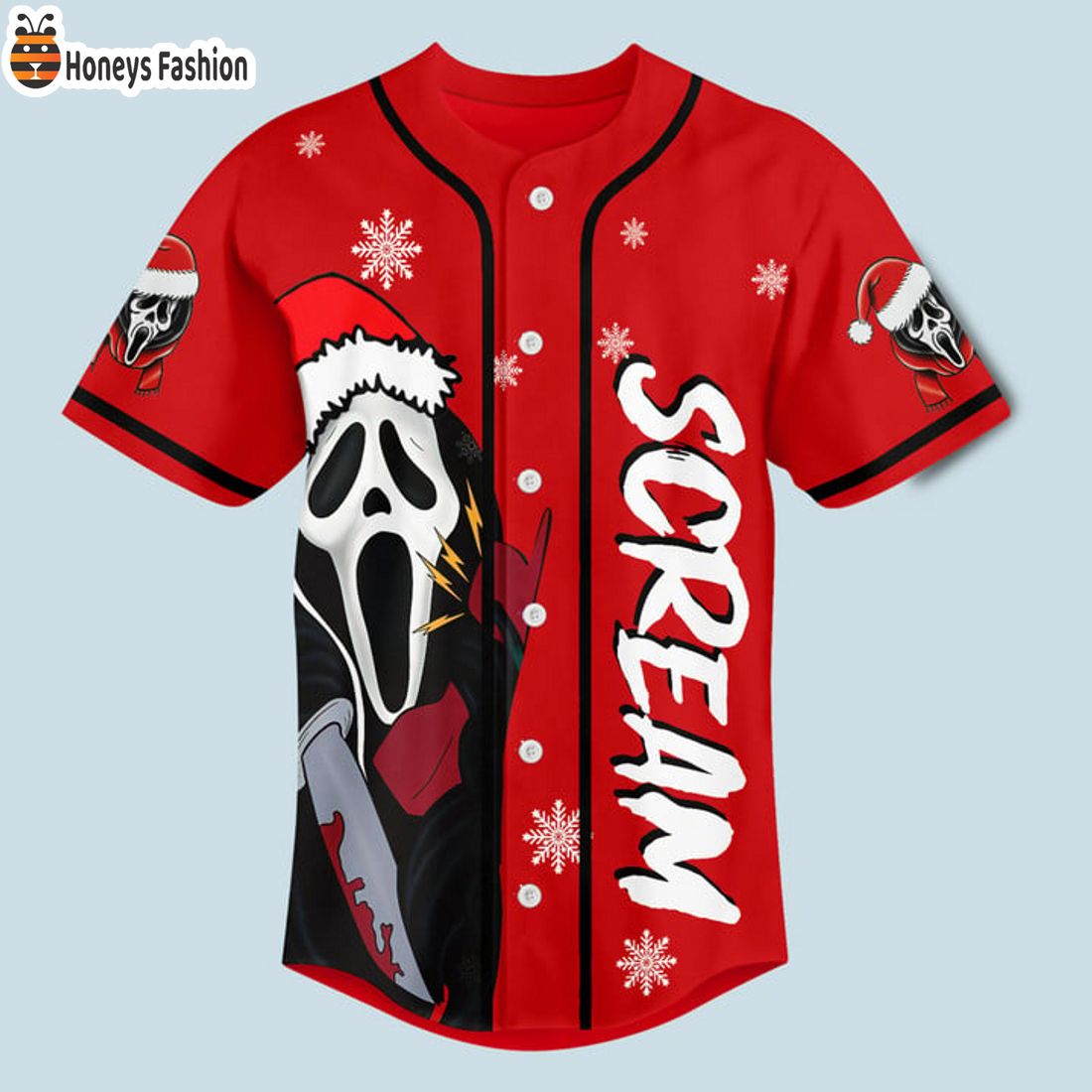 SELLER Scream What’s Your Favorite Christmas Movie Baseball Jersey