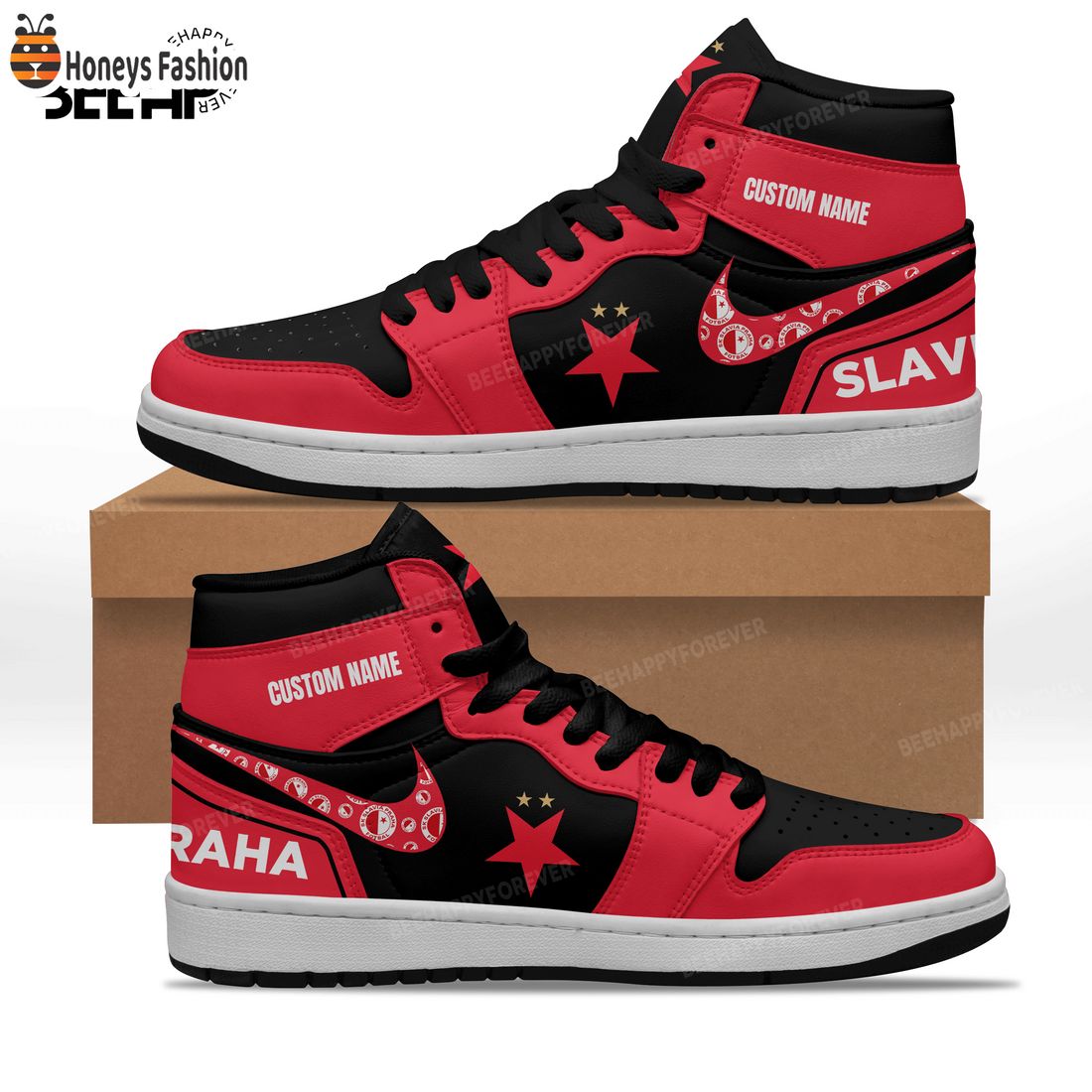 SELLER Slavia Praha Custom Nike Air Jordan High Sneaker