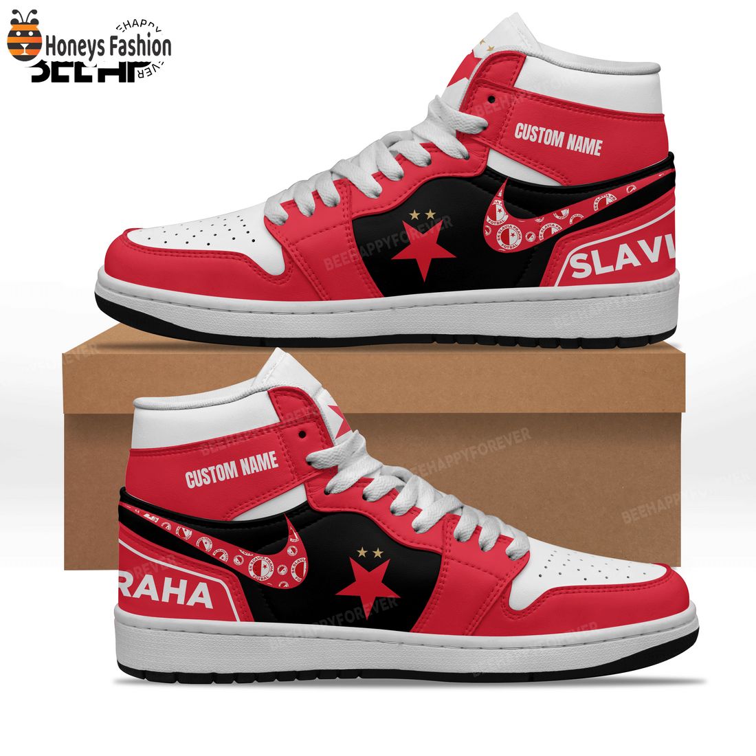 SELLER Slavia Praha Custom Nike Air Jordan High Sneaker