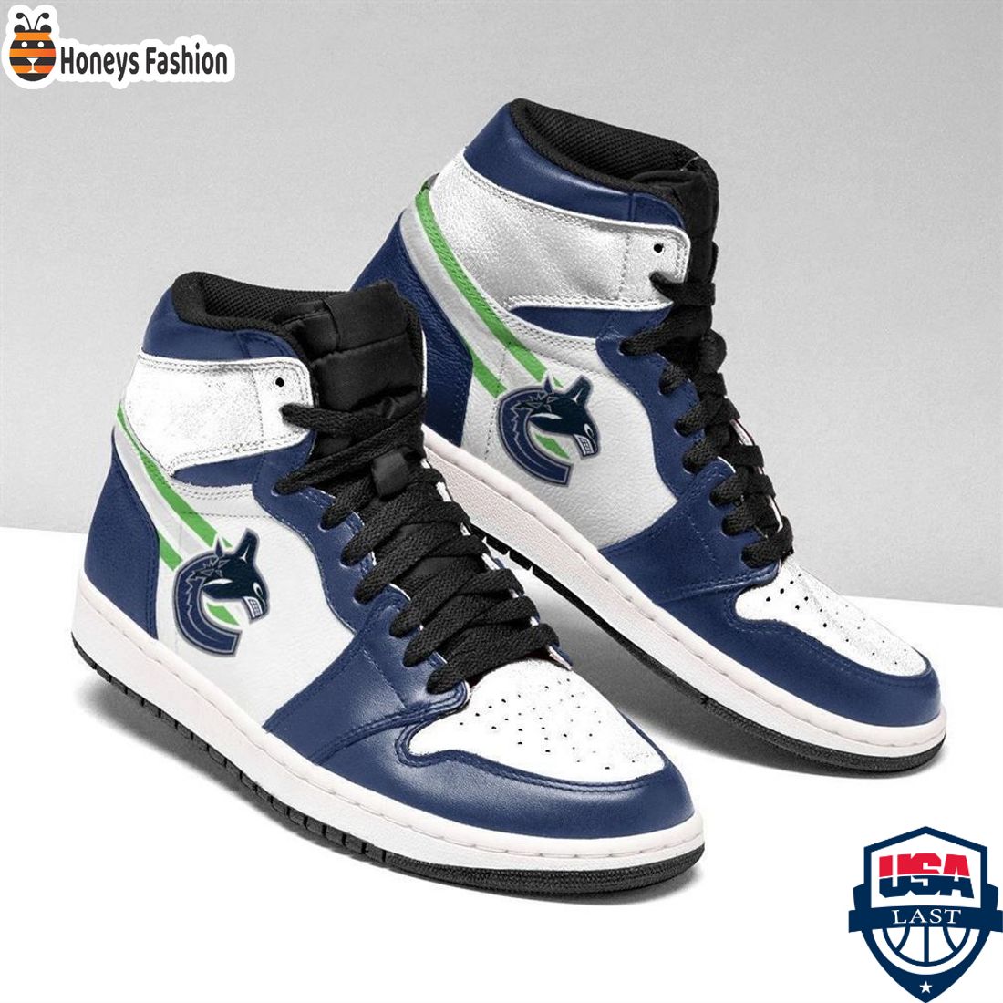 SELLER Vancouver Canucks Custom Nike Air Jordan High Sneaker