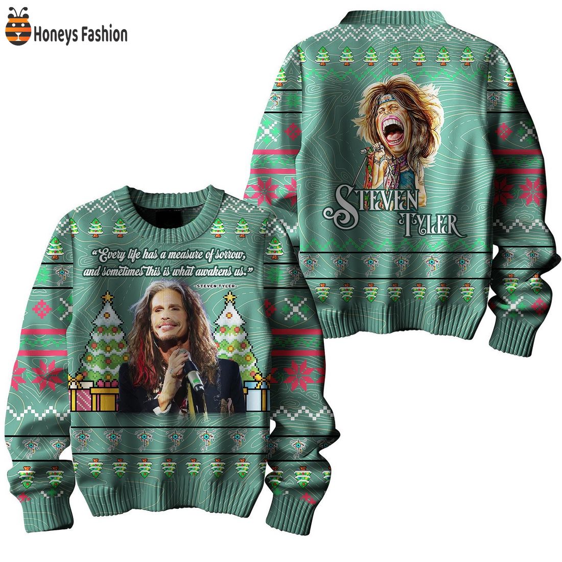 Steven Tyler Lyrics Ugly Christmas Sweater
