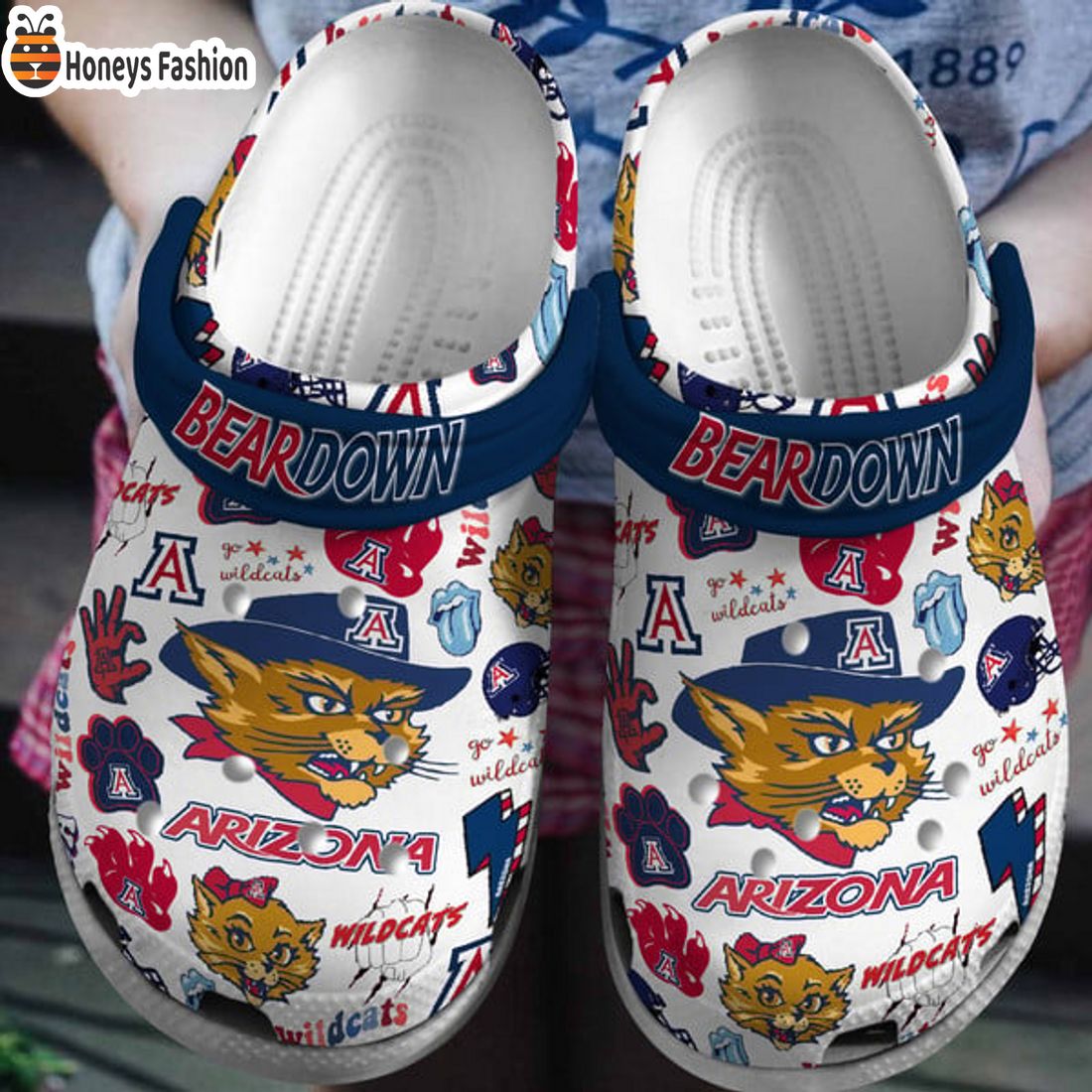 TOP Arizona Wildcats Beardown Crocs Clog Shoes