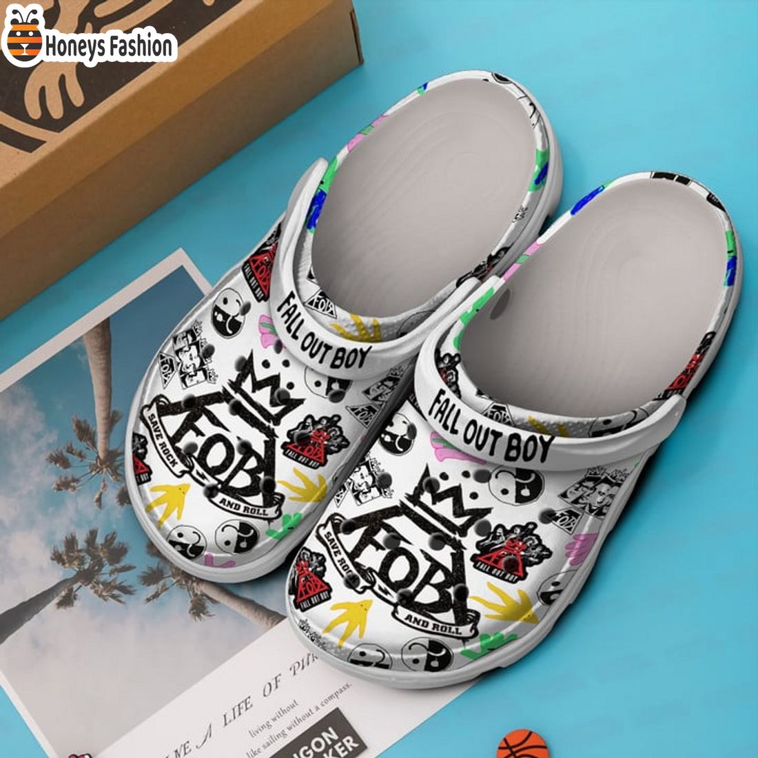 TOP Fall Out Boy Save Rock And Roll Crocs Clog Shoes