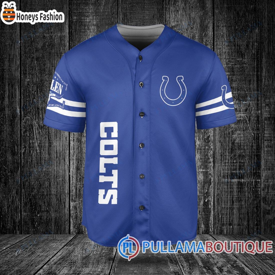 TOP SELLER Morgan Wallen Indianapolis Colts Custom Blue Baseball Jersey