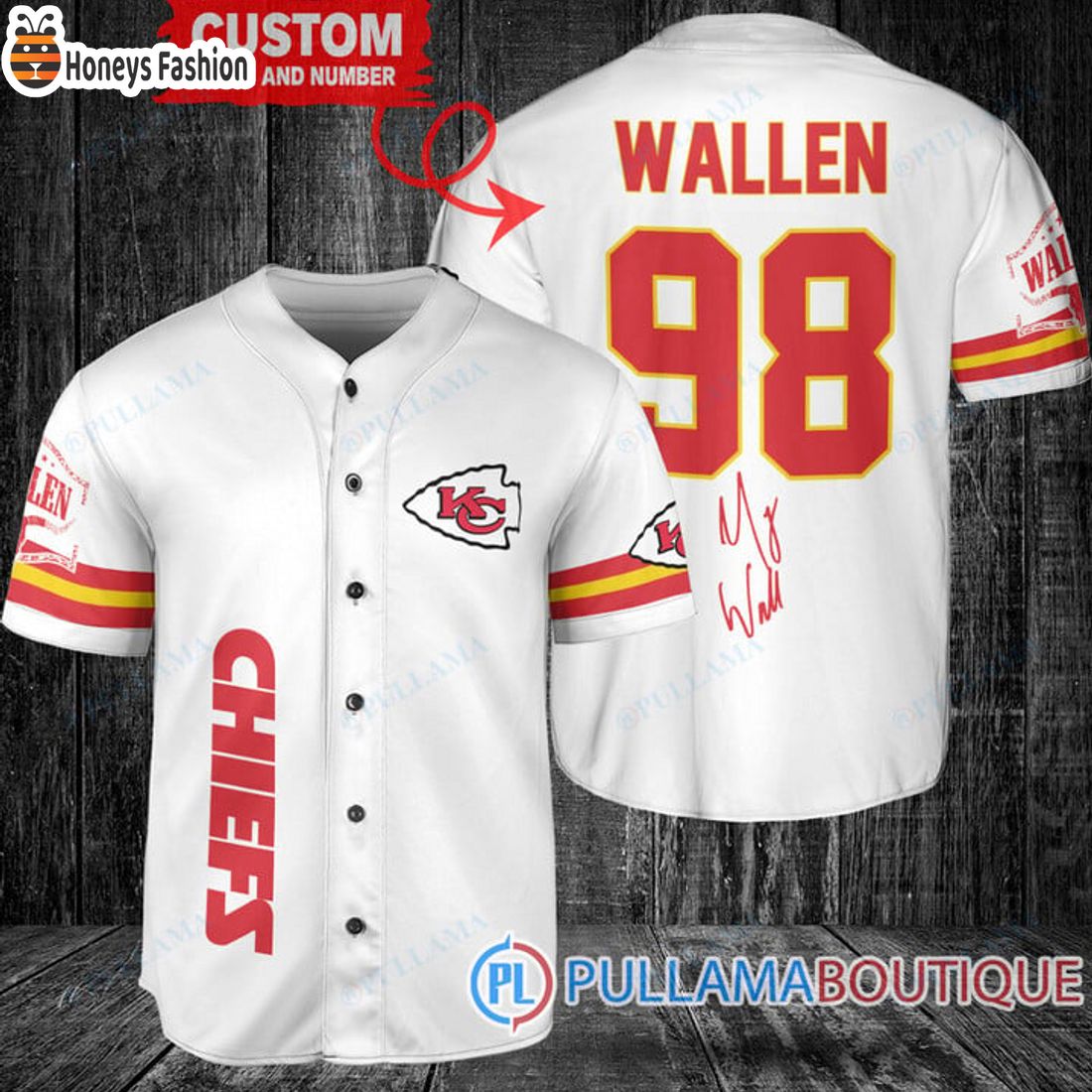 TOP SELLER Morgan Wallen Kansas City Chiefs Custom Baseball Jersey