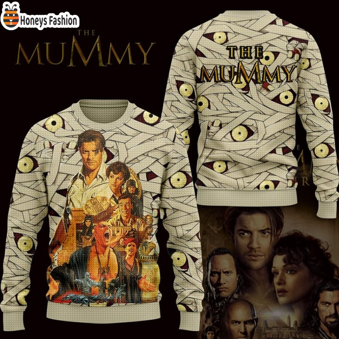 TOP The Mummy 1999 Ugly Christmas Sweater