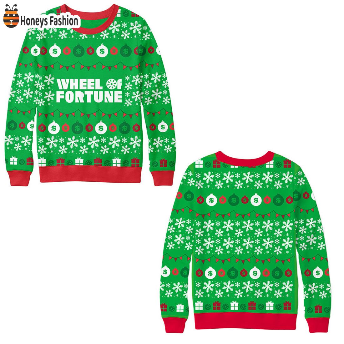 TOP Wheel of Fortune 2023 Holiday Knit Sweater