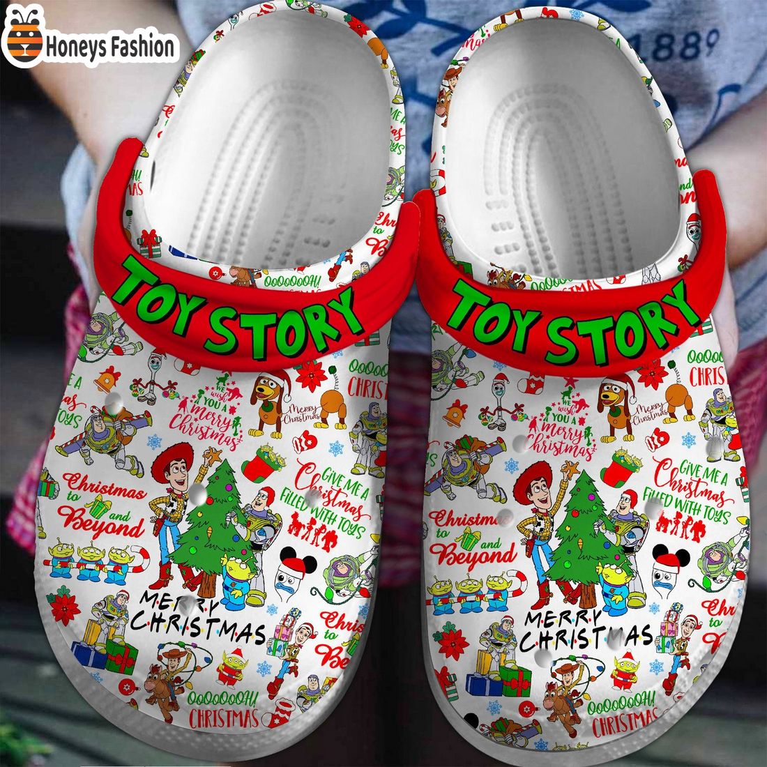 Toy Story Merry Christmas Crocs Clog Shoes