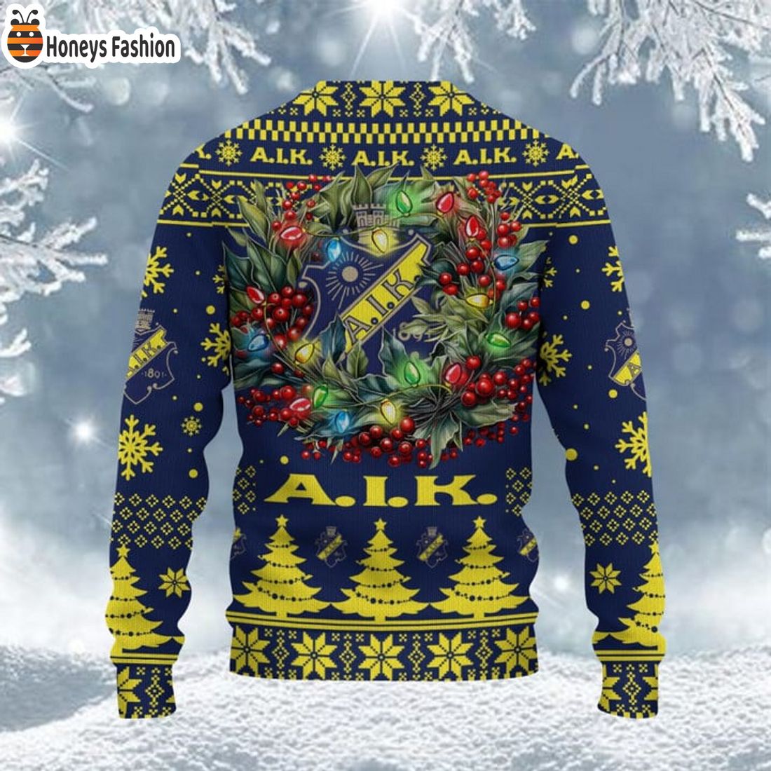 TRENDING AIK IF SHL & HockeyAllsvenskan Ugly Christmas Sweater