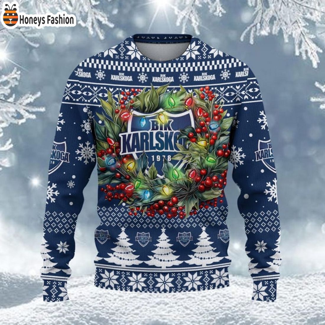 TRENDING BIK Karlskoga SHL & HockeyAllsvenskan Ugly Christmas Sweater